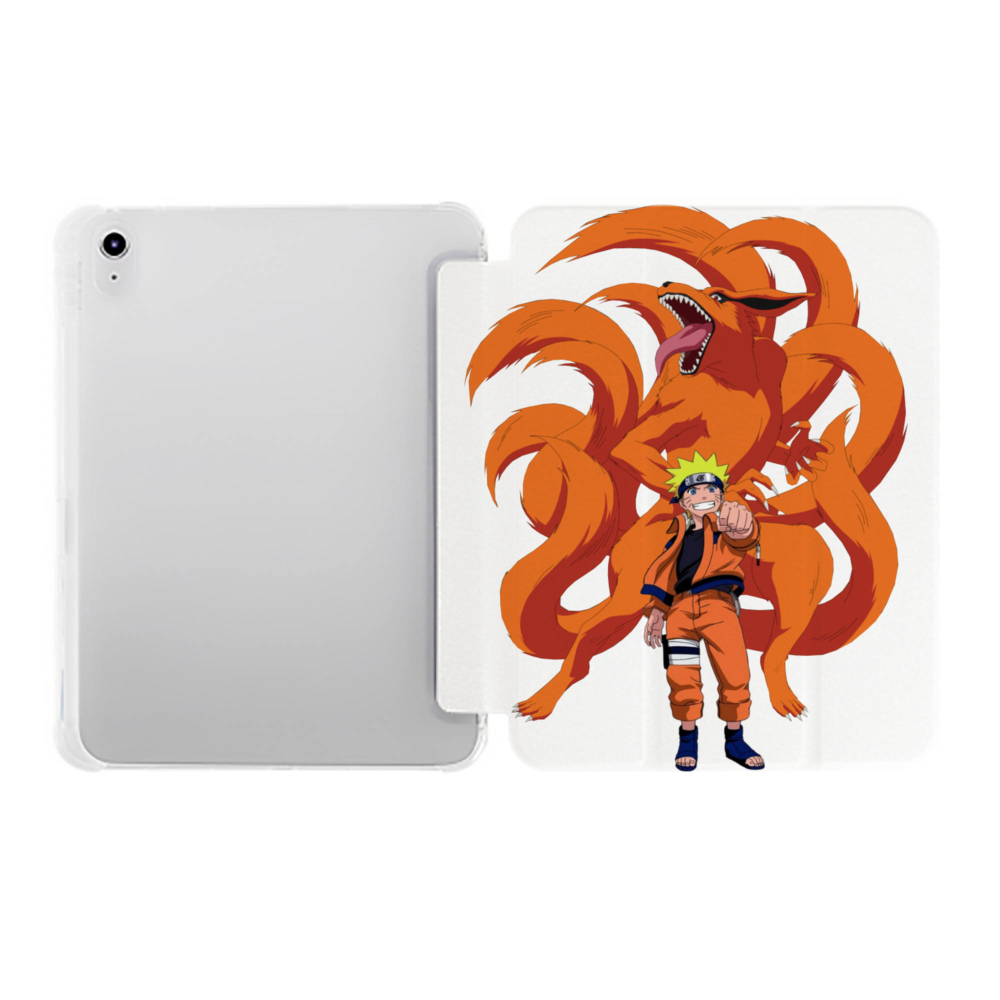 （画像用） NARUTO -ナルト- うずまき ナルト Uzumaki Naruto IPad ケース ペン収納付き 三つ折りスタンド PUレザー×シリコン 対応機種9.5/10.5/10.9インチ